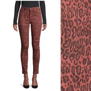 JOE'S JEANS The Charlie High Rise Skinny Ankle Twisted Leopard Sequoia Animal 30